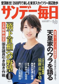 サンデー毎日 6/3号 (発売日2012年05月22日) 表紙