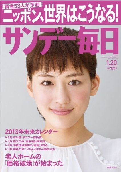 サンデー毎日 1/20号 (発売日2013年01月07日) 表紙