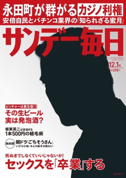 サンデー毎日 12/1号 (発売日2013年11月19日) 表紙
