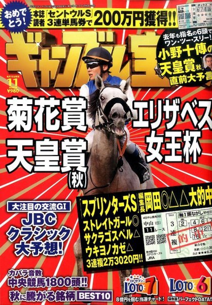 ギャンブル宝典 2015年11月号 (発売日2015年10月19日) 表紙