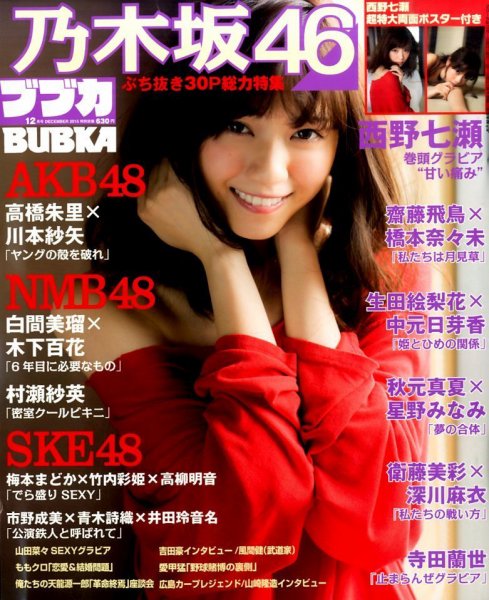 BUBKA（ブブカ） 2015年12月号 (発売日2015年10月31日) 表紙