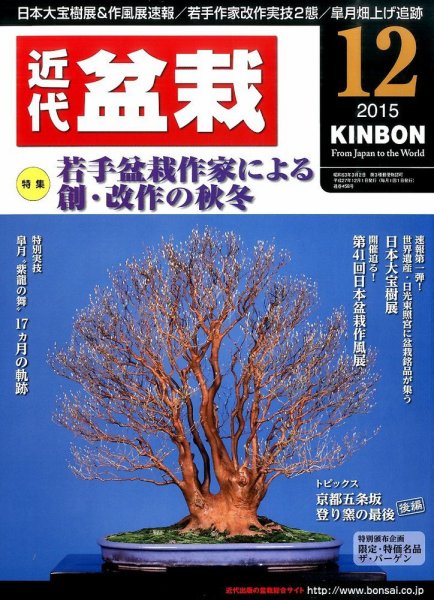 月刊 近代盆栽 2015年12月号 (発売日2015年11月04日) 表紙