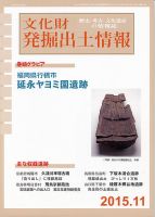 文化財発掘出土情報 11月号 (発売日2015年11月01日) 表紙