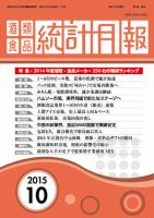 酒類食品統計月報 2015年10月号 表紙