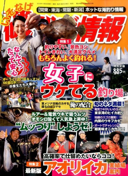 磯・投げ情報 2016年1月号 (発売日2015年11月25日) 表紙
