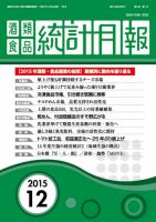 酒類食品統計月報 2015年12月号 表紙