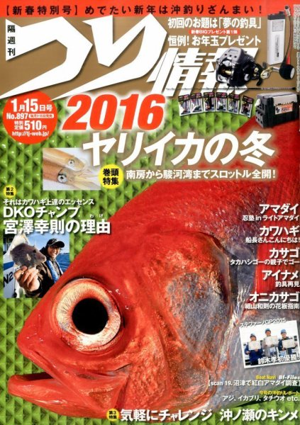 つり情報 2016年1/15号 (発売日2015年12月29日) 表紙