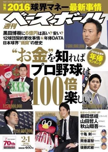 週刊ベースボール 2016年2/1号 (発売日2016年01月20日) 表紙