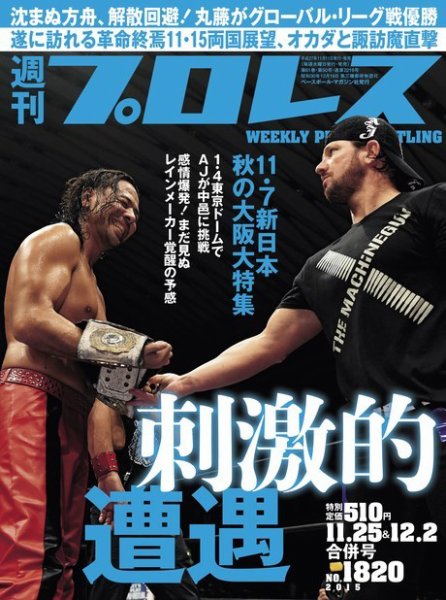 週刊プロレス 2015年11/25・12/2日合併号 (発売日2015年11月11日) 表紙