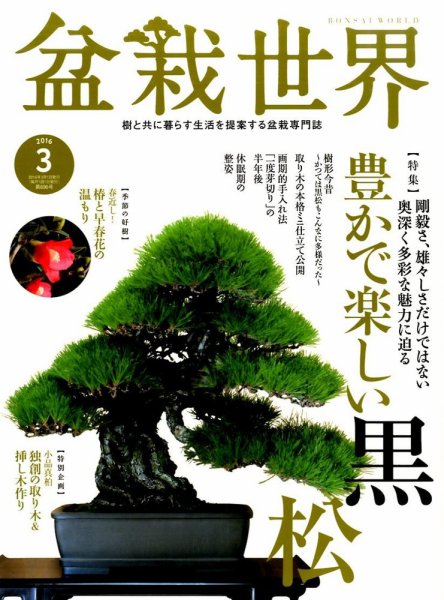 盆栽世界 2016年3月号 (発売日2016年02月04日) 表紙