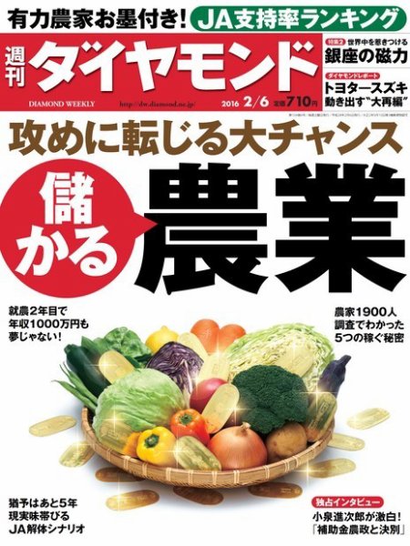 週刊ダイヤモンド（Diamond WEEKLY） 2016年2/6号 (発売日2016年02月01日) 表紙