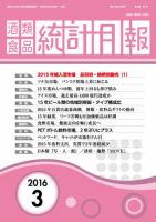 酒類食品統計月報 2016年3月号 表紙