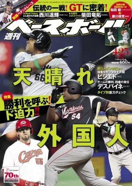 週刊ベースボール 2016年4/25号 (発売日2016年04月13日) 表紙