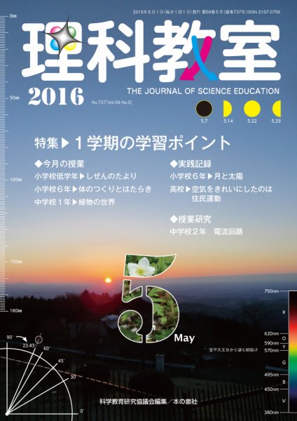 理科教室 2016年5月号 (発売日2016年04月16日) 表紙
