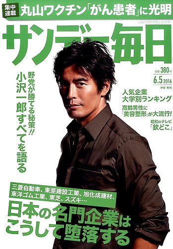 サンデー毎日 2016年 4/24 号 [雑誌] 1374392_l.jpg