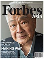 Forbes Asia(フォーブズ・アジア版) September 表紙