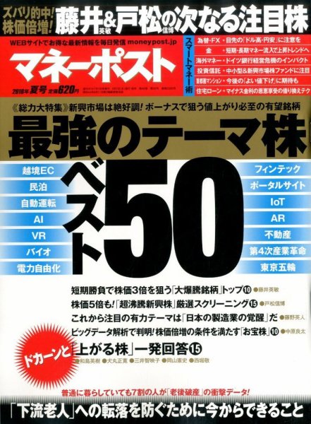 週刊ポスト 増刊　マネーポスト 2016年06月01日発売号 表紙