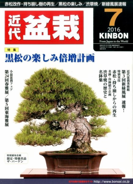 月刊 近代盆栽 2016年7月号 (発売日2016年06月03日) 表紙