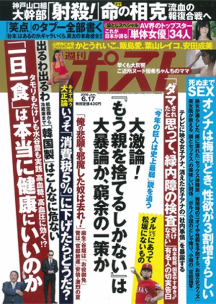 週刊ポスト 2016年6/17号 (発売日2016年06月06日) 表紙