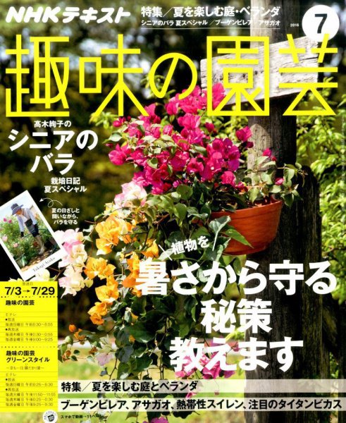 NHK 趣味の園芸 2016年7月号 (発売日2016年06月21日) 表紙