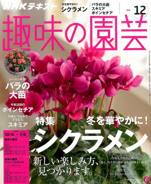 NHK 趣味の園芸 2016年12月号 (発売日2016年11月21日) 表紙