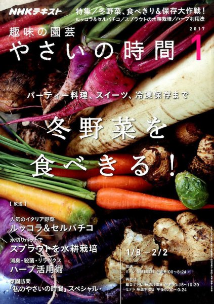 NHK 趣味の園芸 やさいの時間 2017年1月号 (発売日2016年12月21日) 表紙