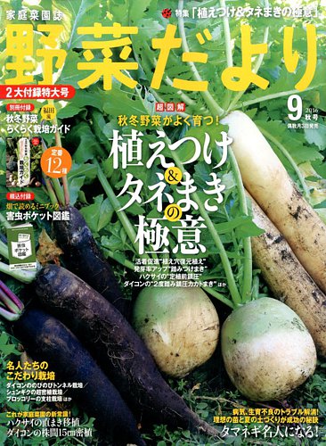 野菜だより 16年9月号 発売日16年08月03日 雑誌 電子書籍 定期購読の予約はfujisan