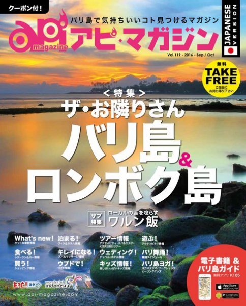 Api Magazine（アピ・マガジン） vol.119 (発売日2016年09月20日) 表紙