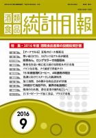 酒類食品統計月報 2016年9月号 表紙