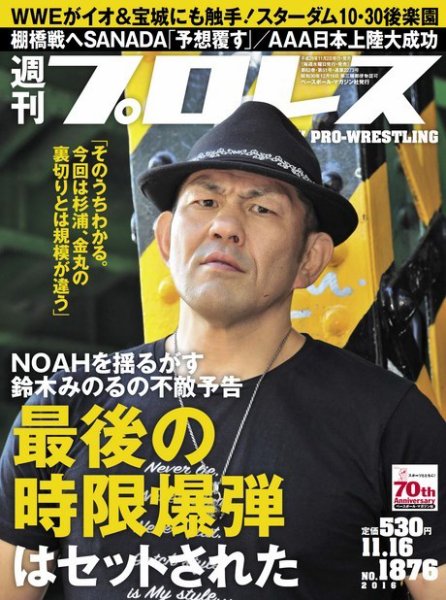 週刊プロレス 2016年11/16号 (発売日2016年11月02日) 表紙