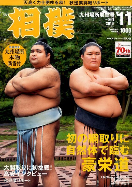 相撲 2016年11月号 (発売日2016年11月04日) 表紙