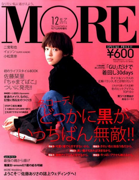 MORE (モア) 増刊 2016年12月号 (発売日2016年10月28日) 表紙