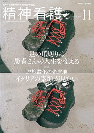 精神看護 Vol.19 No.6 (発売日2016年11月15日) 表紙