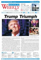 Mainichi Weekly（毎日ウィークリー） 11月19日号 (発売日2016年11月19日) 表紙