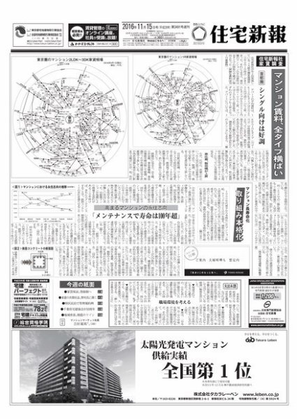 住宅新報 11/15号 (発売日2016年11月15日) 表紙
