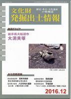 文化財発掘出土情報 12月号 表紙