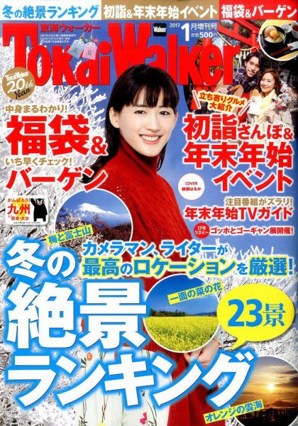Tokai Walker (東海ウォーカー) 2017年1月号増刊 (発売日2016年12月15日) 表紙