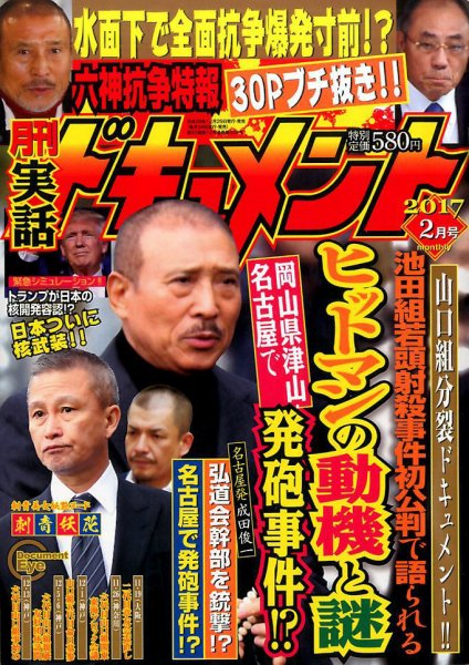 実話ドキュメント 2017年2月号 (発売日2016年12月29日) 表紙