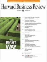 Harvard Business Review(米国版) Sep. 2007 表紙