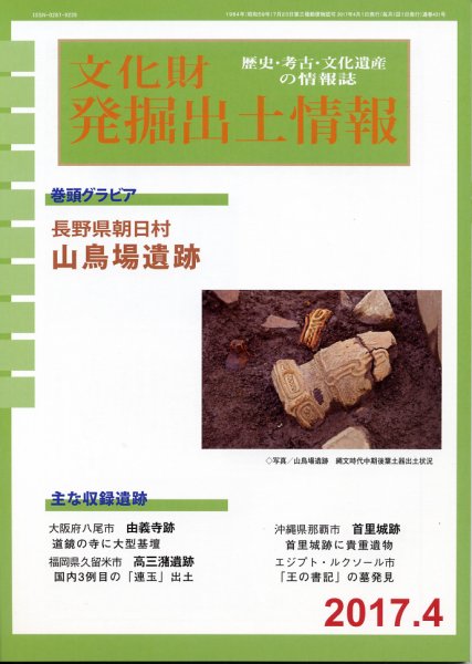 文化財発掘出土情報 4月号 (発売日2017年04月01日) 表紙