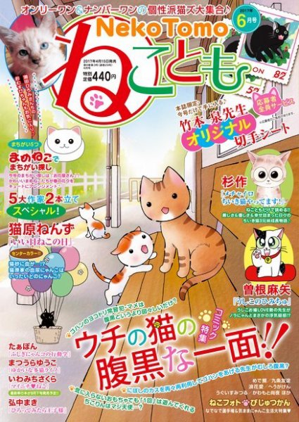 ねことも 2017年6月号 (発売日2017年04月15日) 表紙