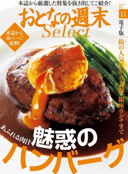 おとなの週末セレクト 「魅惑のハンバーグ」＜2016年11月号＞ (発売日2016年11月17日) 表紙
