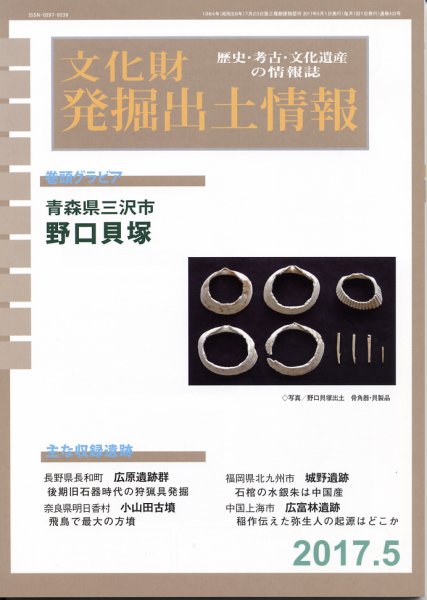 文化財発掘出土情報 5月号 (発売日2017年05月01日) 表紙