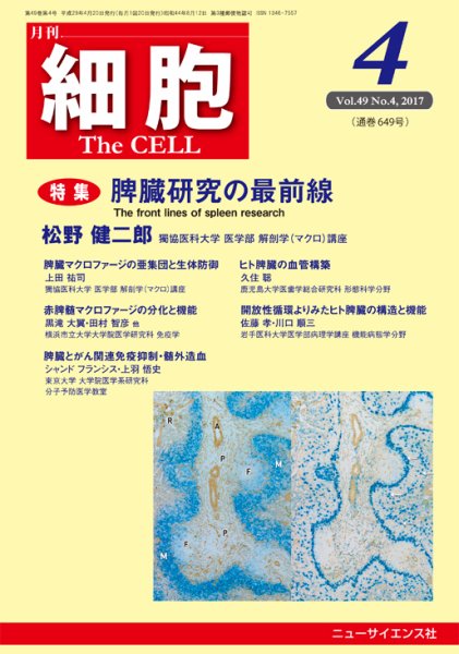 細胞 2017年4月号 (発売日2017年03月21日) 表紙