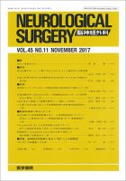 脳神経外科 Vol.45 No.11 表紙