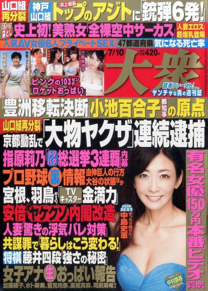 週刊大衆 2017年7/10号 (発売日2017年06月26日) 表紙