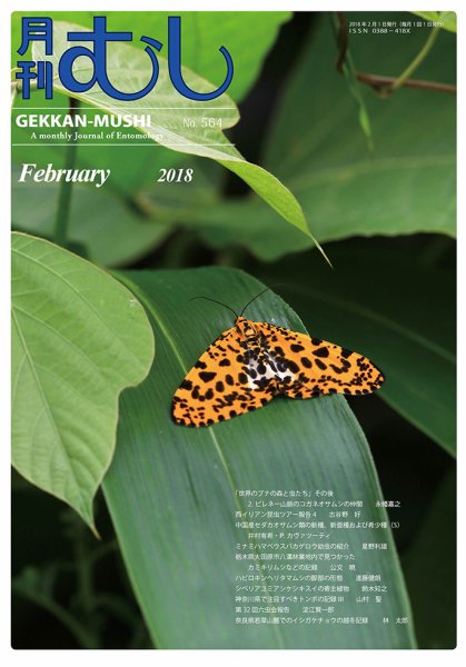 月刊むし 564 (発売日2018年01月23日) 表紙