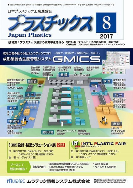 プラスチックス 2017年8月号 (発売日2017年08月05日) 表紙
