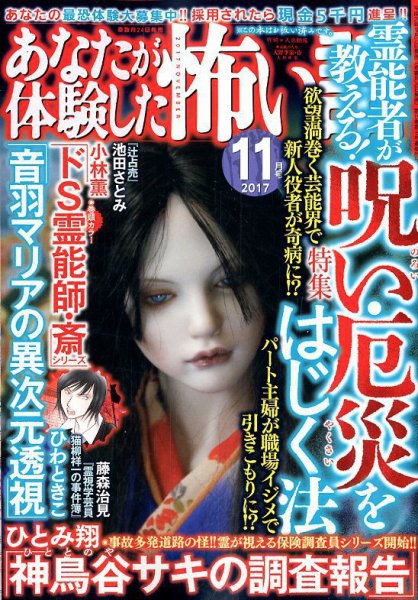 あなたが体験した怖い話 2017年11月号 (発売日2017年09月23日) 表紙