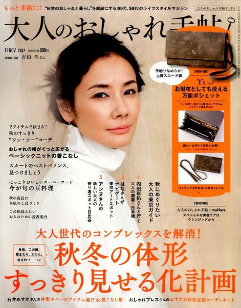 大人のおしゃれ手帖 2017年11月号 (発売日2017年10月07日) 表紙